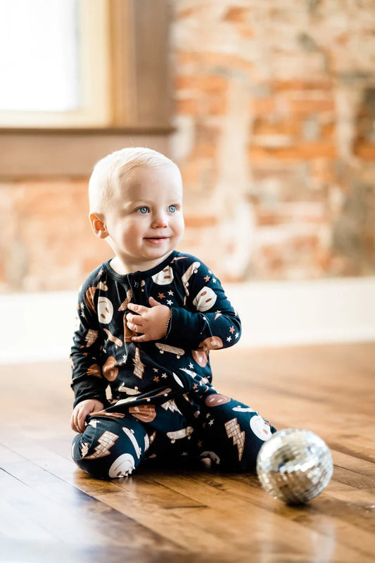 Skater Boy Bamboo Romper - Mack & Harvie