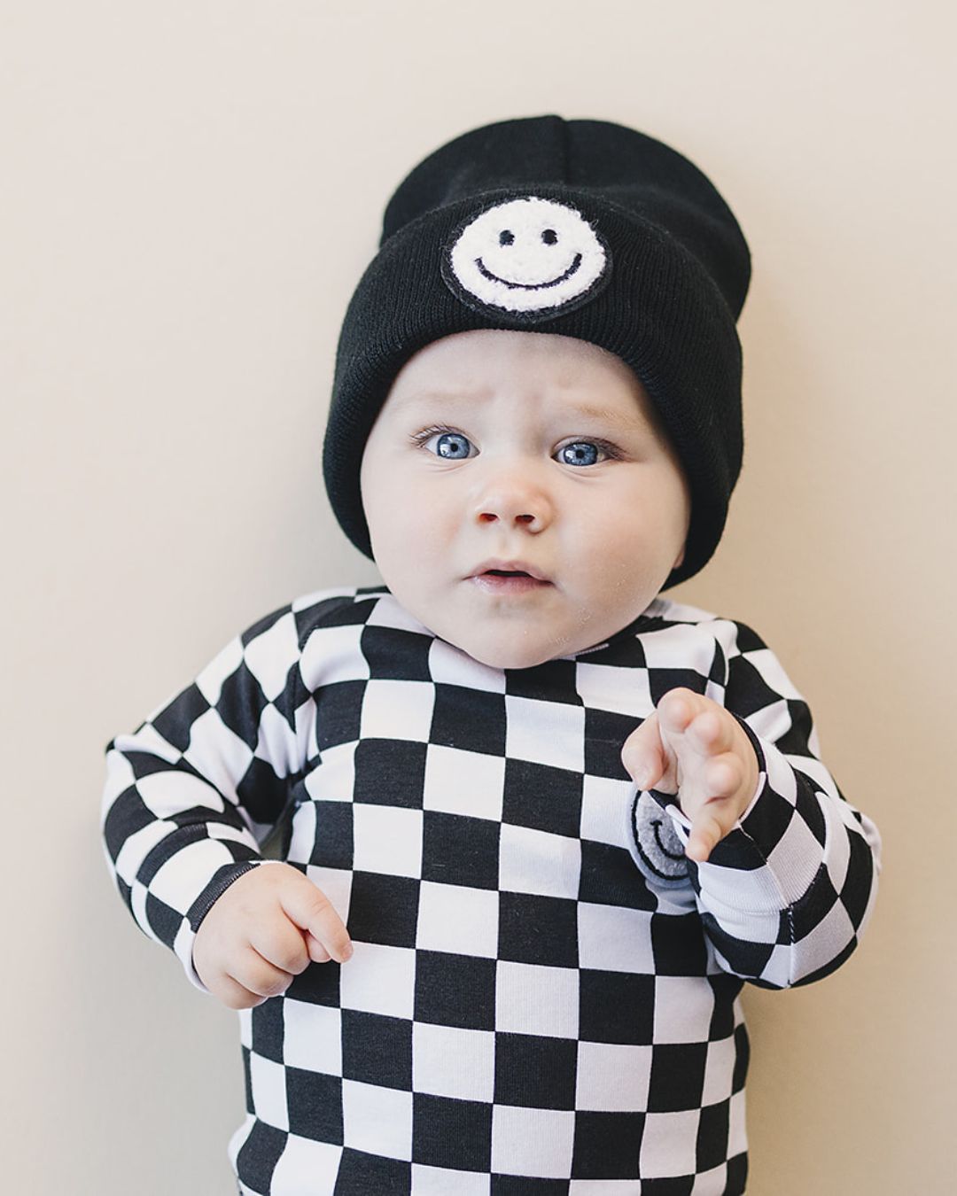 Smiley Beanie | Black - Mack & Harvie