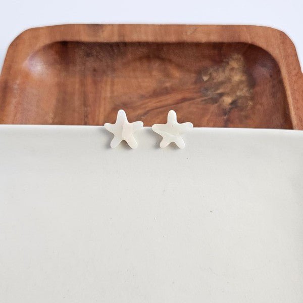 Starfish Studs - Ivory - Mack & Harvie