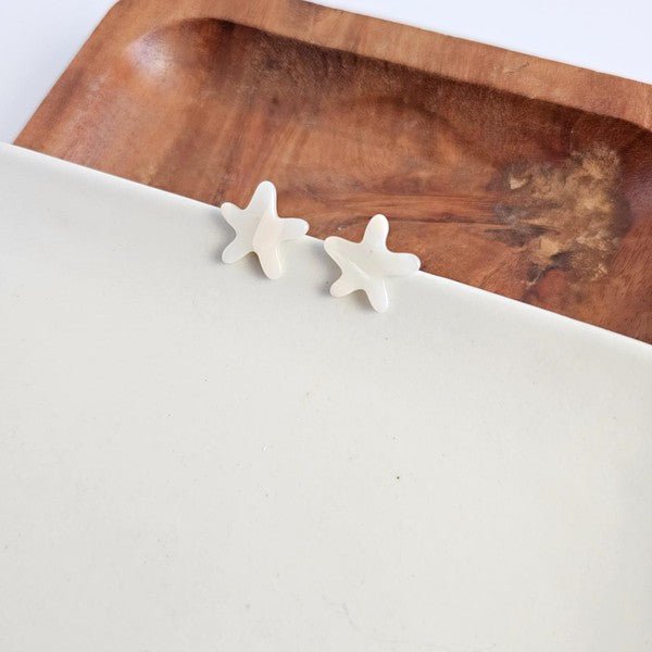 Starfish Studs - Ivory - Mack & Harvie