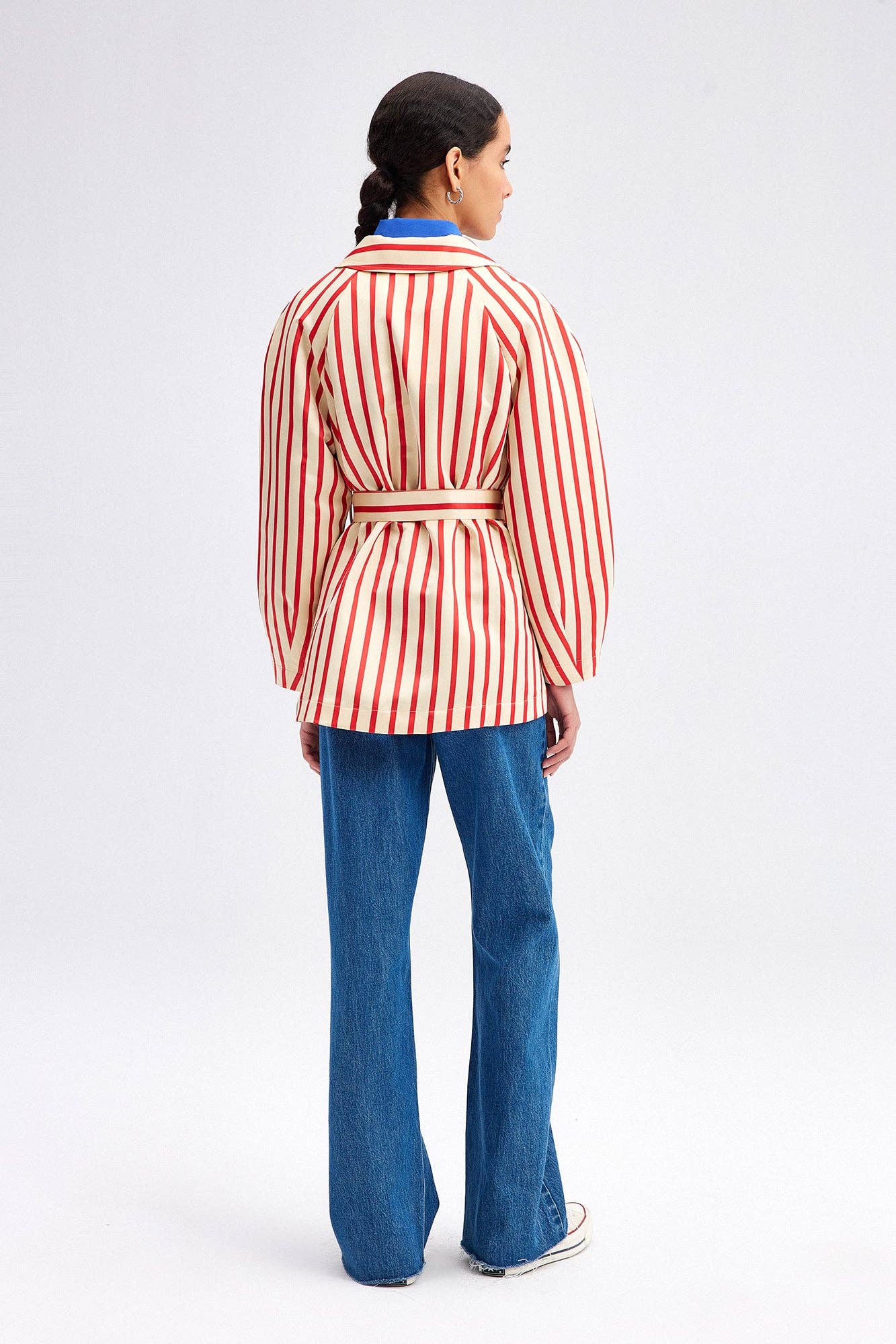 Striped Jacket with Belt - Mack & Harvie