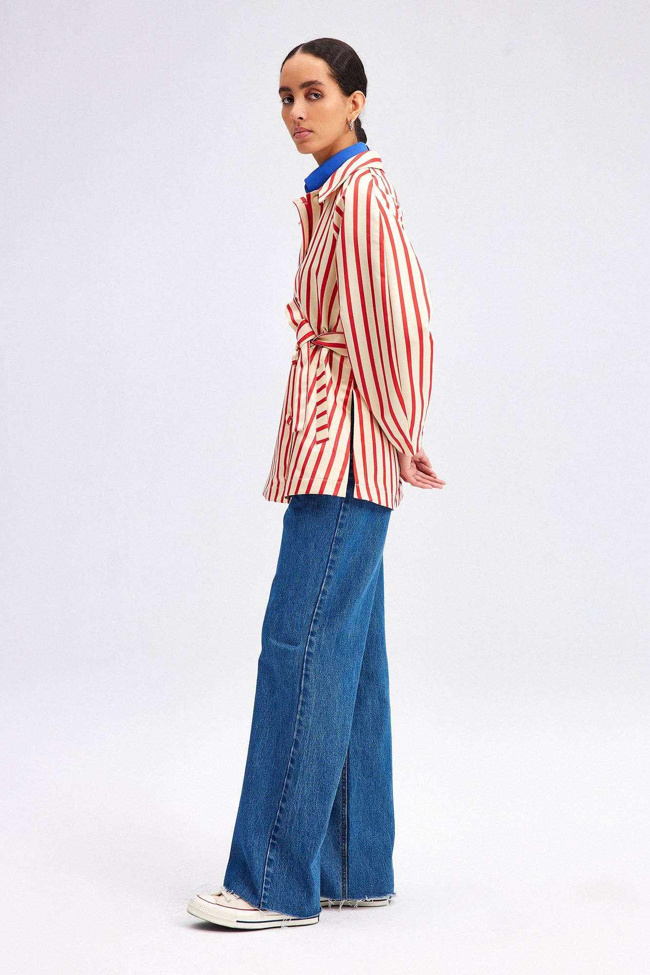 Striped Jacket with Belt - Mack & Harvie