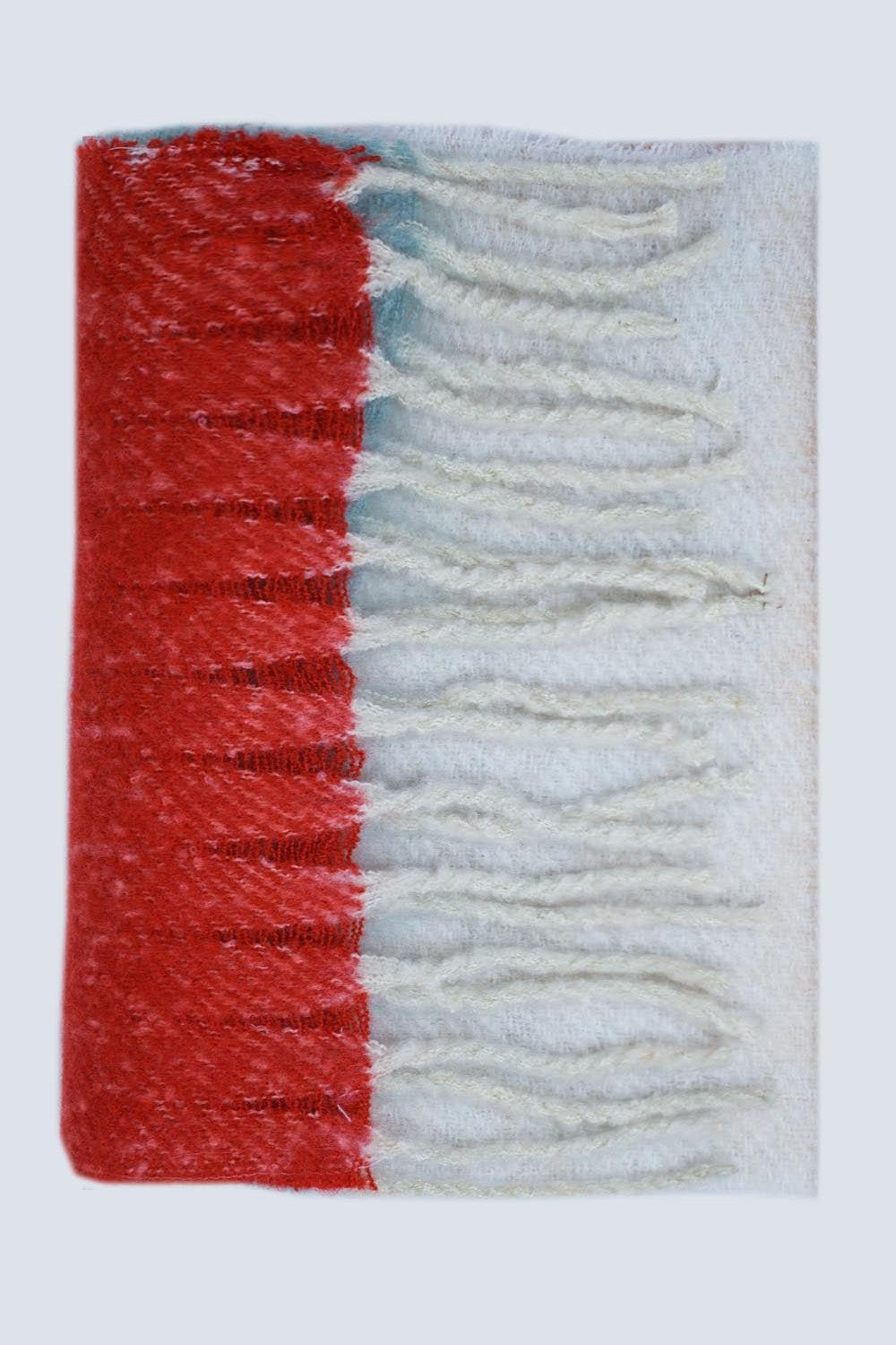 Stripy Chunky Scarf in Red White and Blue - Mack & Harvie