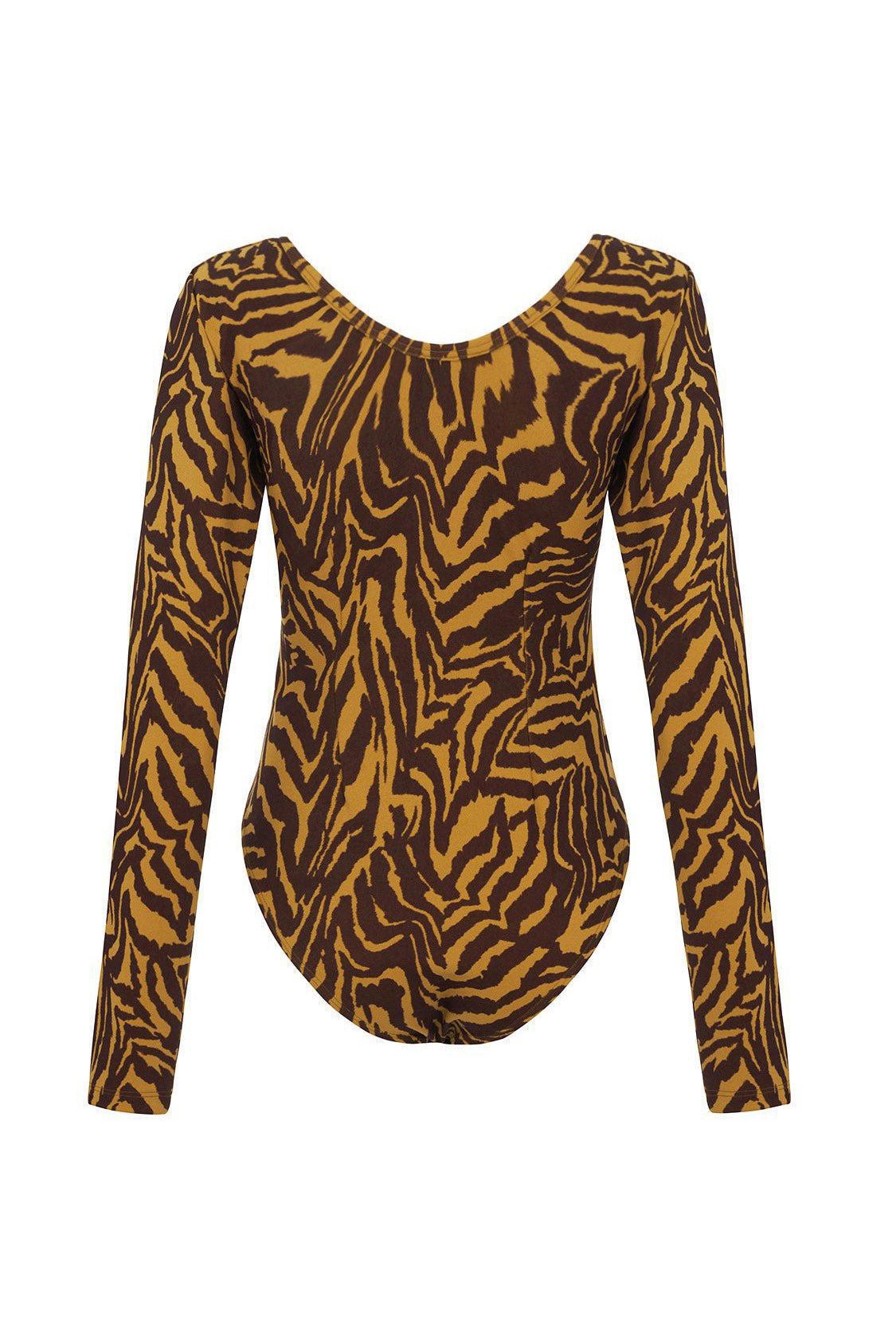 Tiger Print Bodysuit - Mack & Harvie