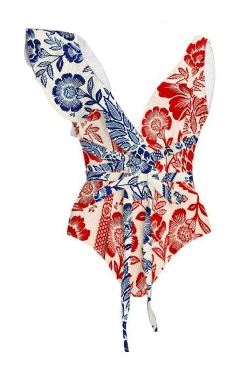 Tropical Toile Swimsuit and Skirt - Mack & Harvie