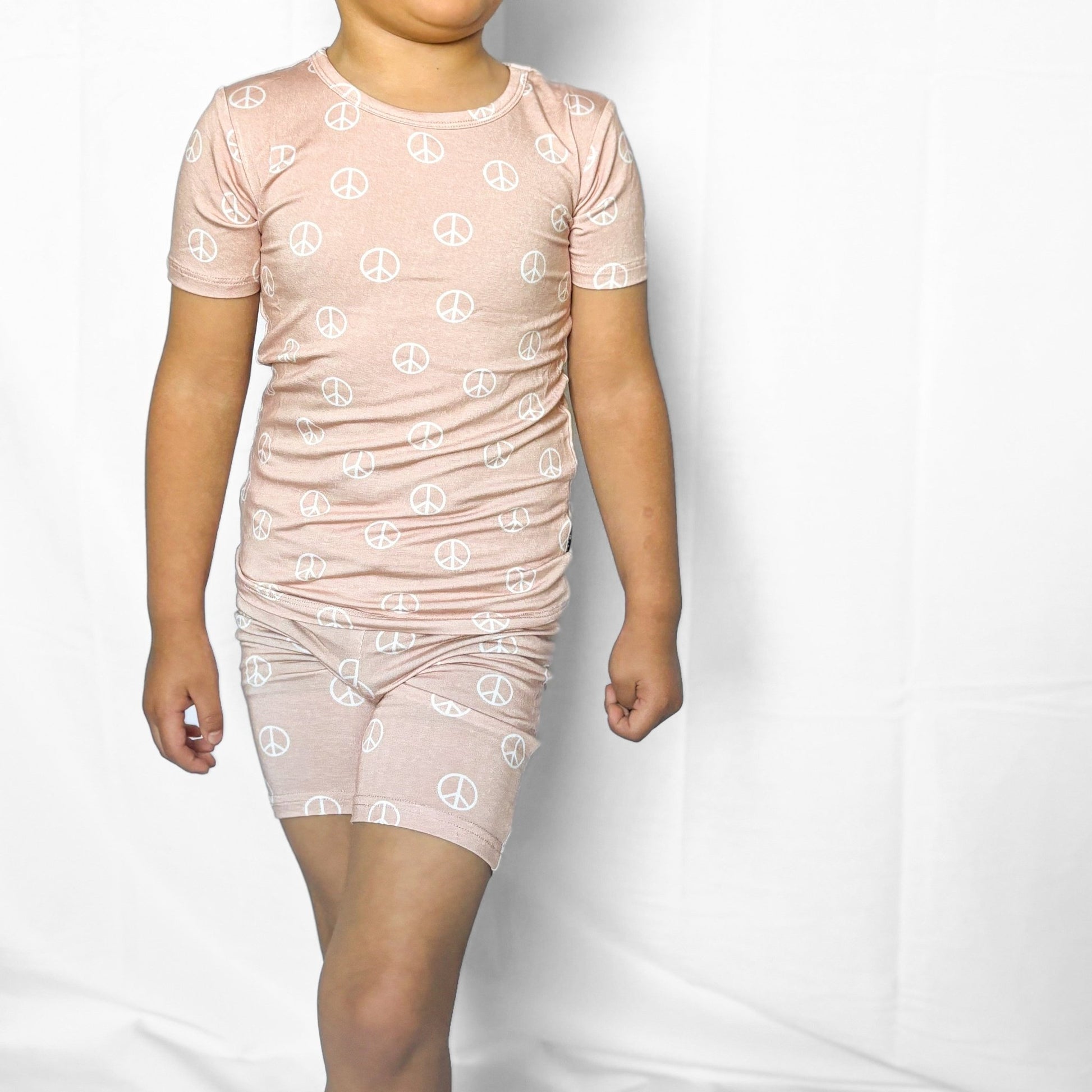 TWO PIECE SHORTIE SET- Peace - Mack & Harvie