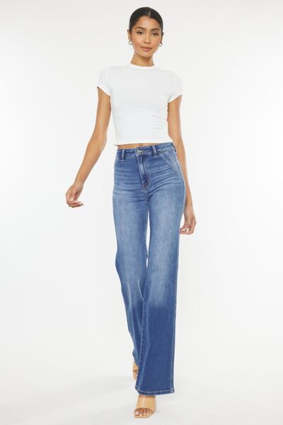 Ultra High Waist Gradient Flare Jeans - Mack & Harvie