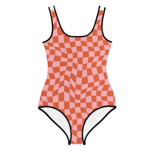 V-Day Mix & Match Check Swimsuit/Leotard Youth Swimsuit/Leotard - Mack & Harvie
