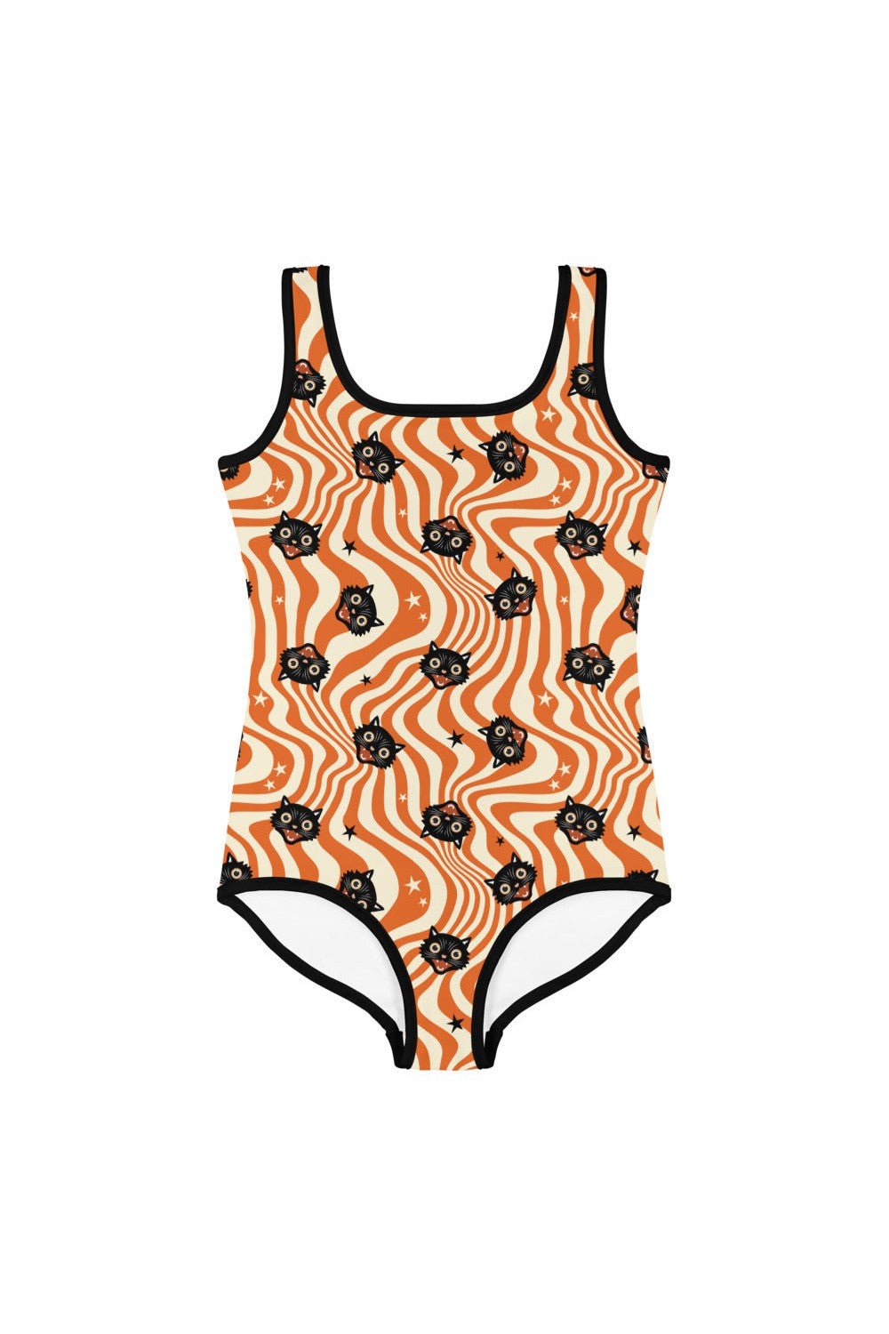Vintage Halloween Cat Kids Swimsuit/Leotard - Mack & Harvie