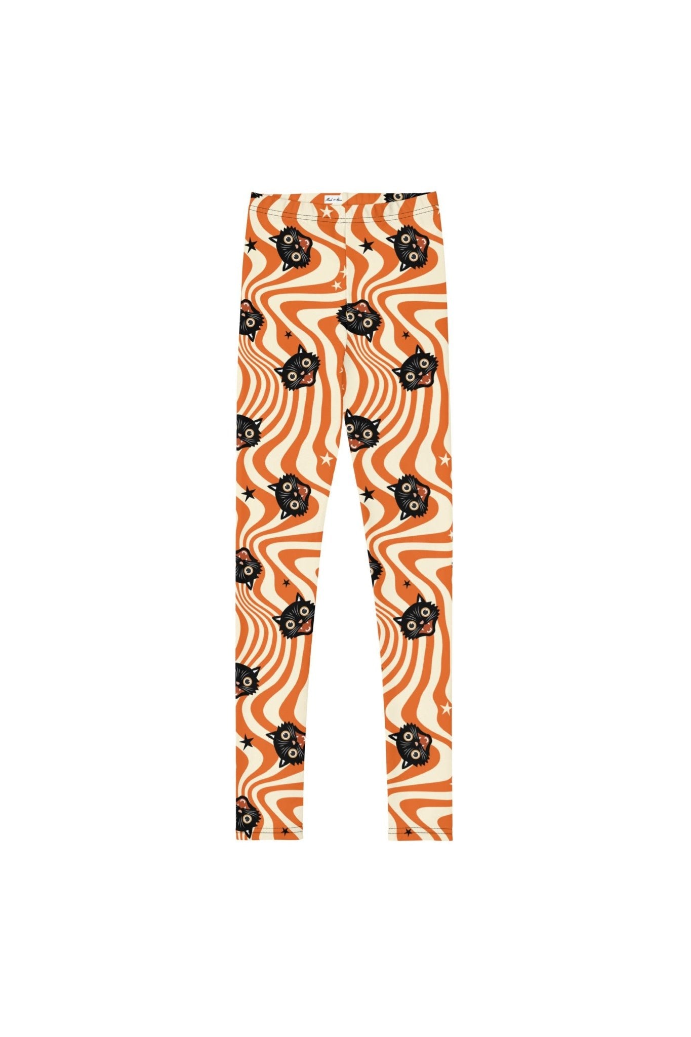 Vintage Halloween Cat Youth Leggings - Mack & Harvie
