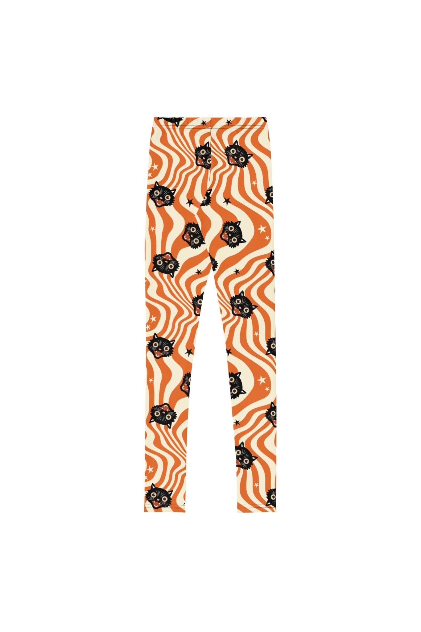 Vintage Halloween Cat Youth Leggings - Mack & Harvie