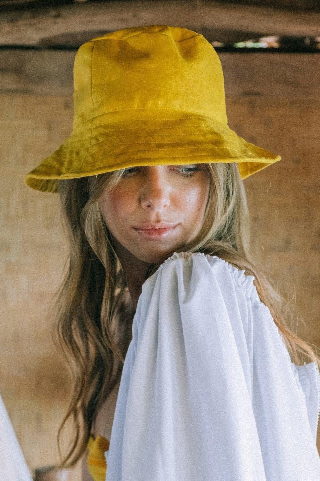 WATU Seaside Linen Bucket Hat, in Sunny Yellow (Pre-order) - Mack & Harvie