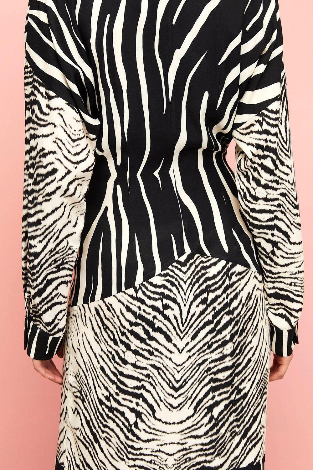 Zebra Print Shirt Dress - Mack & Harvie